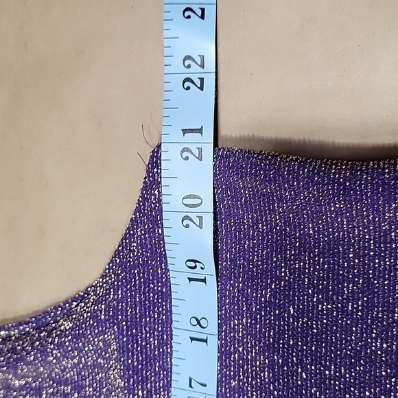 Carolyn Strauss Size 1X Purple and Gold Cardigan Set, Excellent Used Condition - Picture 5 of 16